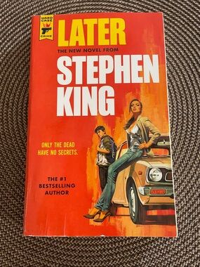 Later by Stephen King - Red Paperback Novel